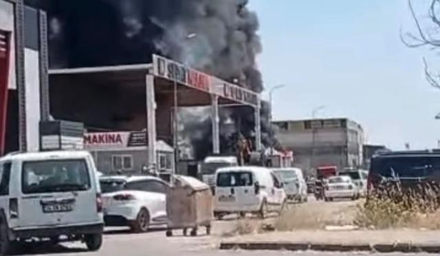 Gaziantep&rsquo;te korkutan iş yeri yangını 2
