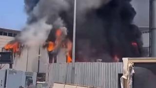 Gaziantep’te korkutan iş yeri yangını