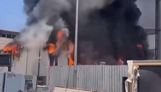 Gaziantep&rsquo;te korkutan iş yeri yangını