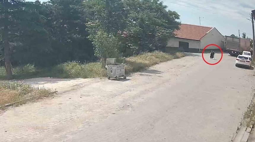 Kamyonun &ccedil;arptığı yaşlı kadın hayatını kaybetti: Feci kaza kamerada
