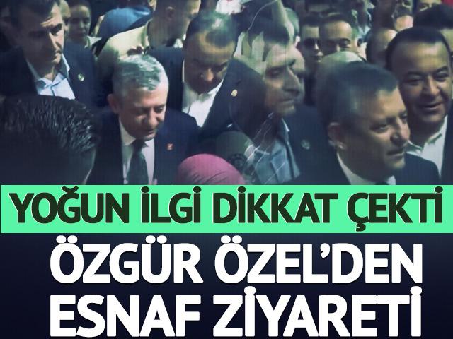 &Ouml;zg&uuml;r &Ouml;zel&rsquo;den Ulus Hali&rsquo;nde esnaf ziyareti! Yoğun ilgi dikkat &ccedil;ekti