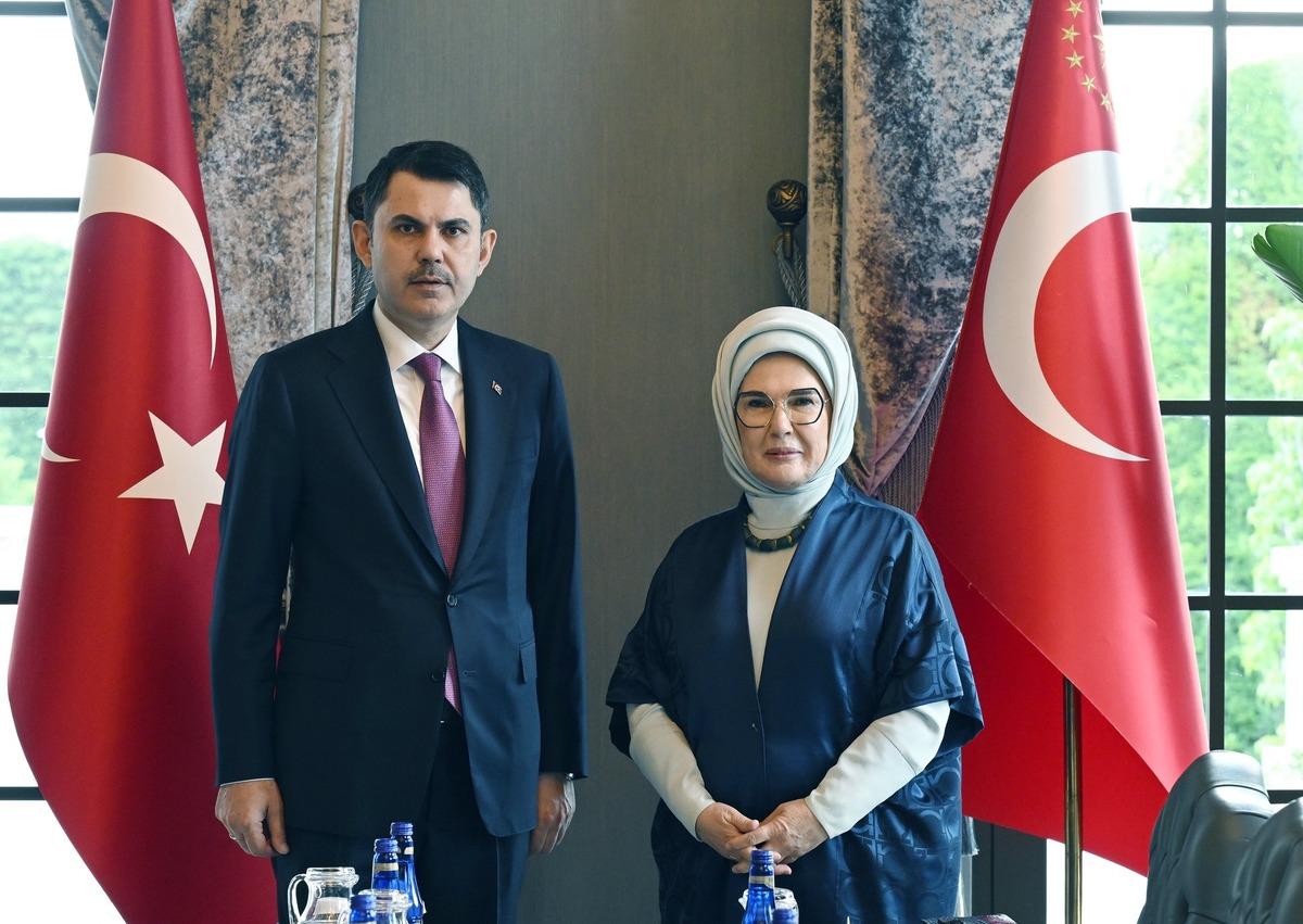 Emine Erdoğan, Çevre, Şehircilik ve İklim Değişikliği Bakanı Kurum ile görüştü 2