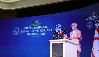 Aile ve Sosyal Hizmetler Bakanı G&ouml;ktaş, KKTC'de d&uuml;zenlenen sempozyumun a&ccedil;ılışında konuştu
