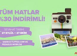 Pegasus Havayolları’ndan sonbahar kampanyası