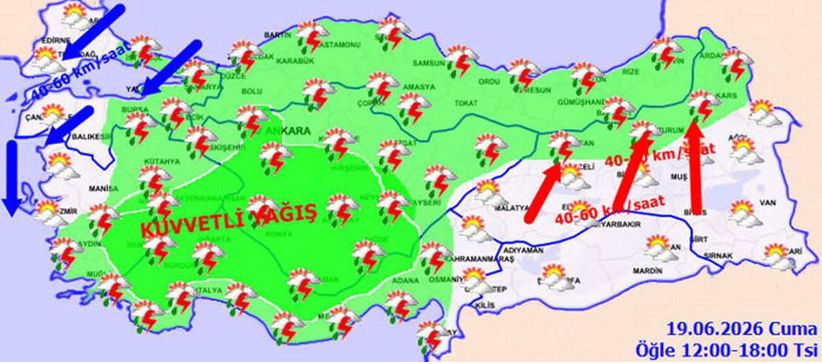 Meteoroloji saat vererek uyardı: İstanbul da sağanak, 15 il i&ccedil;in &lsquo;sarı&rsquo; alarm 1