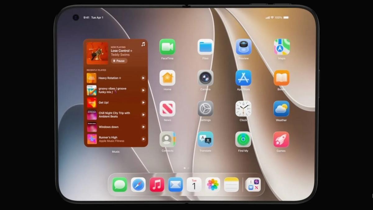İlk katlanabilir iPhone a dair yeni görseller ortaya çıktı 1