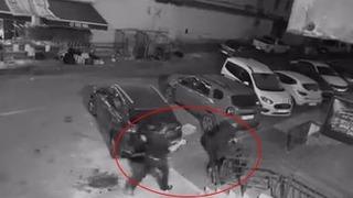 Lastik ve kriko hırsızlığı kameraya yansıdı