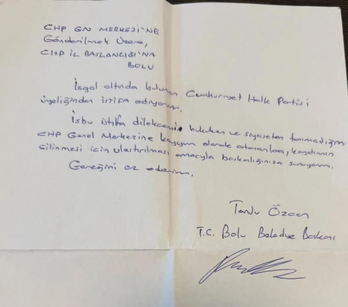 SON DAKİKA | Tanju Özcan CHP den istifa etti! 1
