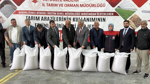 Düzce’de çeltik üretimine 50 tonluk tohum desteği