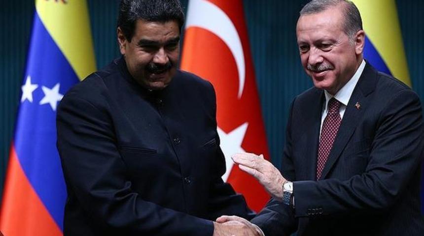 Cumhurbaşkanı Erdoğan'dan Venezula Devlet Başkanı'na tebrik