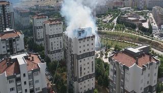 11 katlı binada &ccedil;ıkan yangında can pazarı