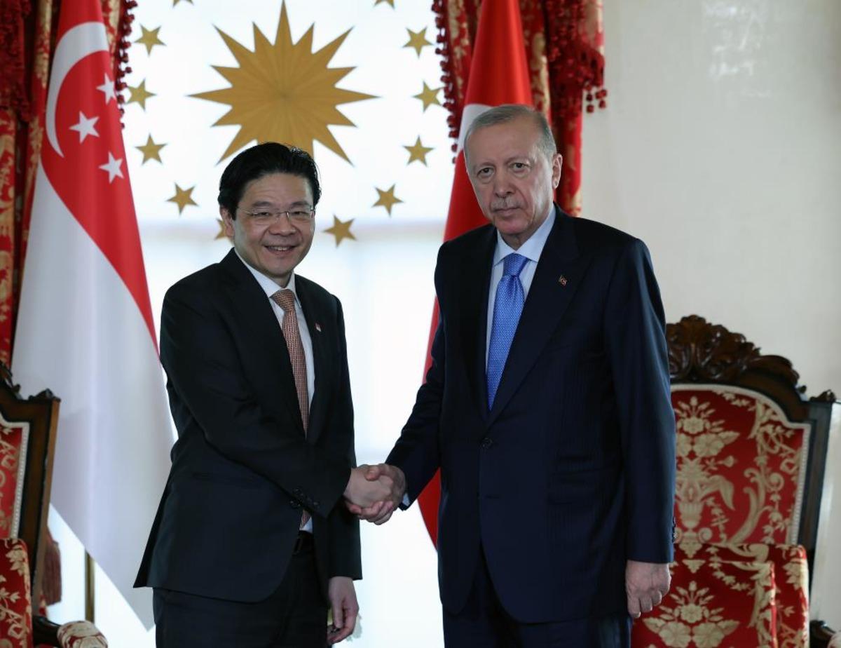 Cumhurbaşkanı Erdoğan, Singapur Başbakanı Lawrence Wong u kabul etti 1
