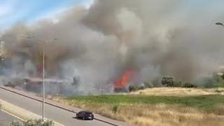 Darıca'da arazide korkutan yangın
