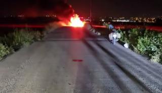 Yer: Hatay! Seyir halindeki otomobil yandı