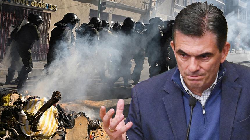 Protestolar OHAL'i getirdi: Bolivya yangın yeri! Kamyonlarla yolları kapattılar