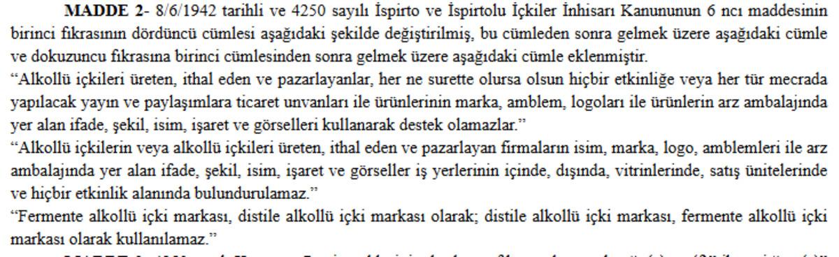 İçki yasağı yürürlüğe girdi! Resmi Gazete de yayımlandı 2
