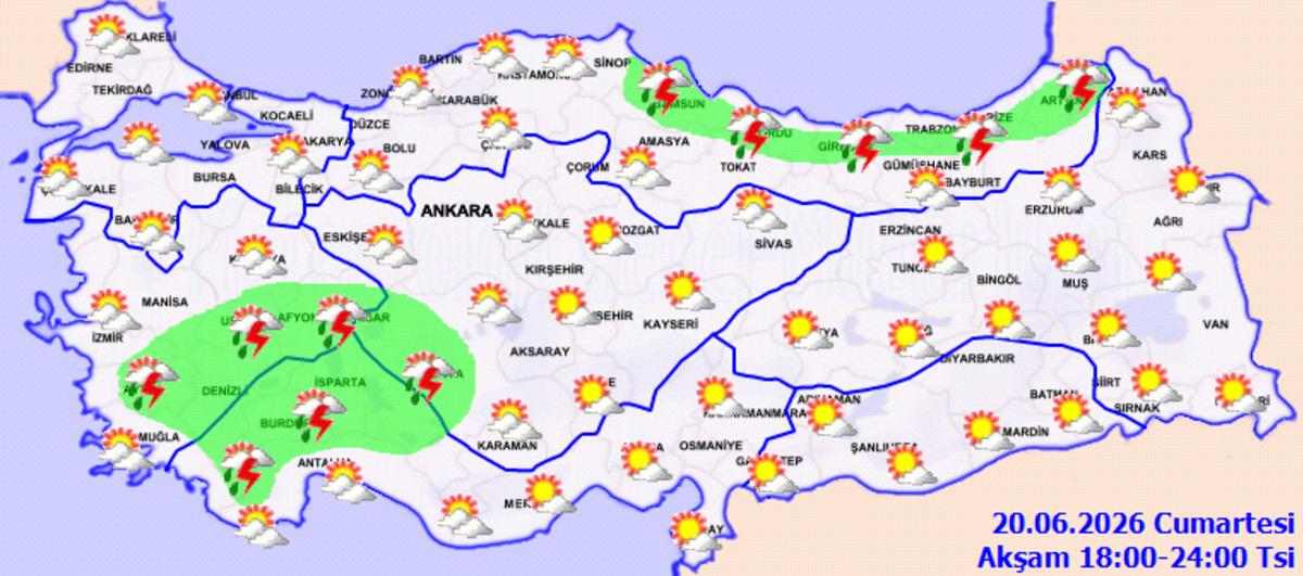 Meteoroloji peş peşe uyardı: Sağanak ve fırtına geliyor 2
