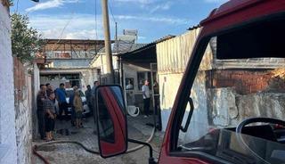 Balıkesir&rsquo;de depoda korkutan yangın