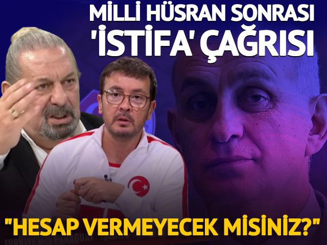 D&uuml;nya kupası h&uuml;sranı sonrası TFF'ye istifa &ccedil;ağrısı: "Hesap vermeyecek misiniz?