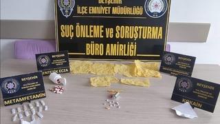 Beyşehir’deki uyuşturucu operasyonunda 2 şüpheli tutuklandı