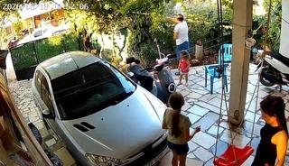 Fethiye'deki komşu dehşeti kamerada