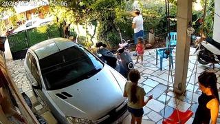 Fethiye'deki komşu dehşeti kamerada