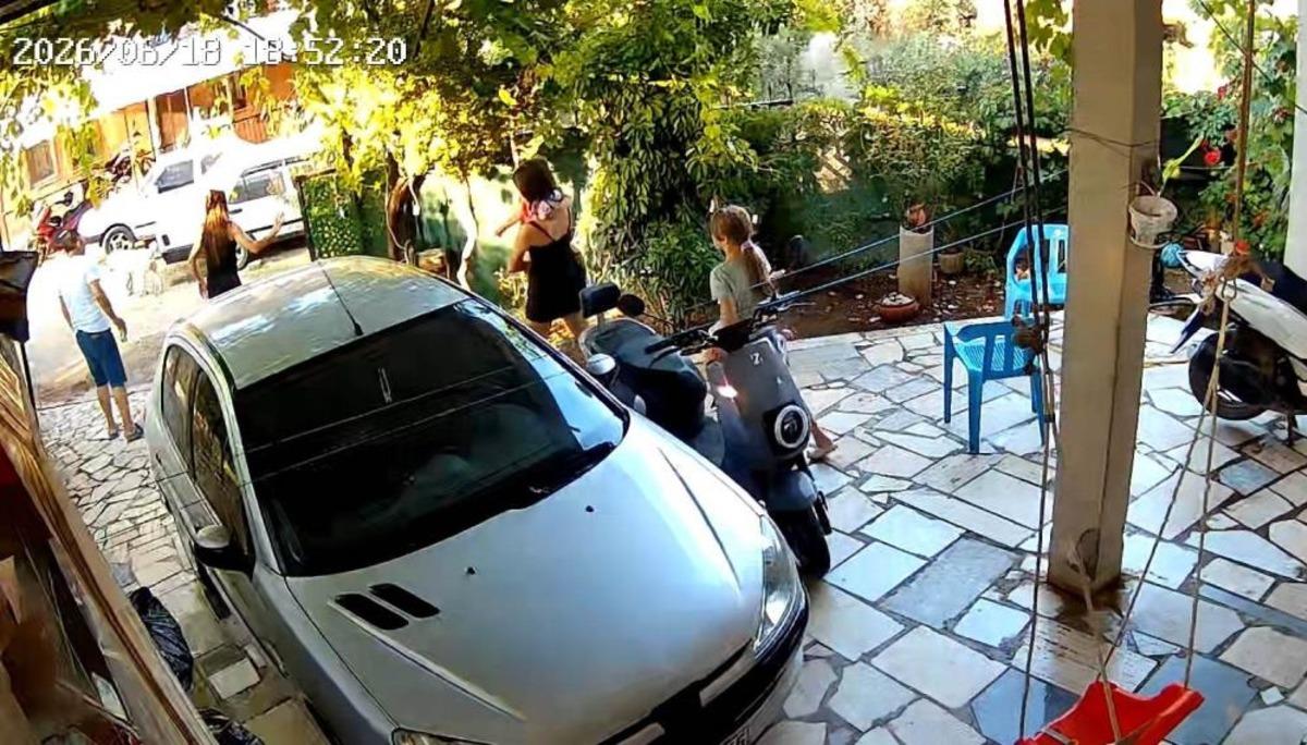 Fethiye deki komşu dehşeti kamerada 2