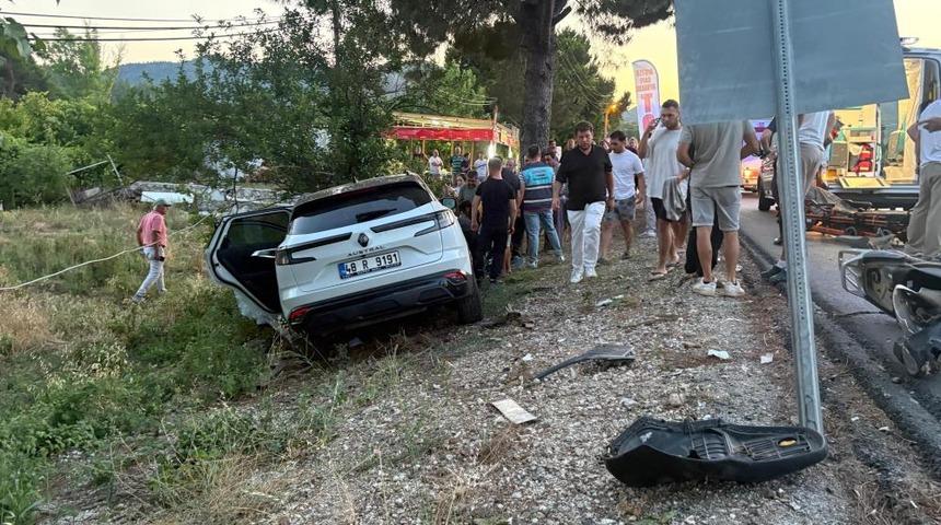 Marmaris-Dat&ccedil;a yolunda kaza: 1 yaralı