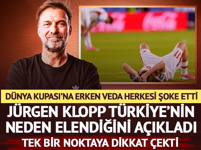 D&uuml;nya Kupası'nda hayal kırıklığı! J&uuml;rgen Klopp Milli Takım'ın neden elendiğini a&ccedil;ıkladı