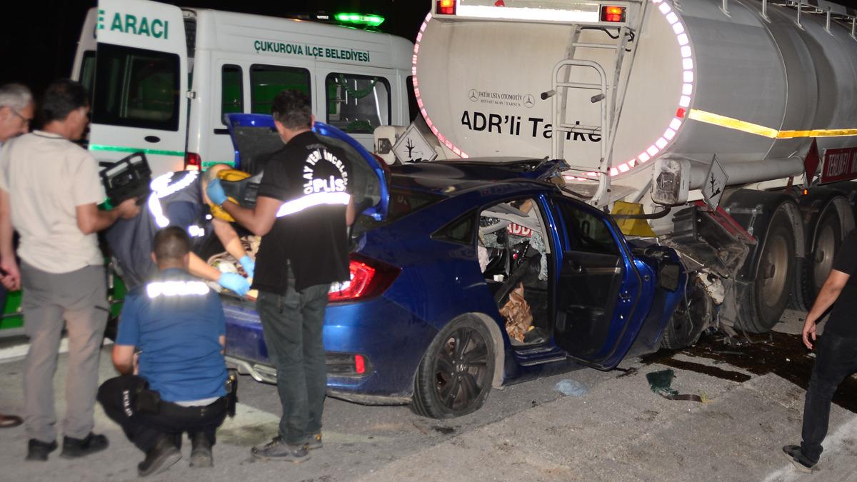 Adana da korkunç kaza! Baba öldü çocukları yaralandı 2