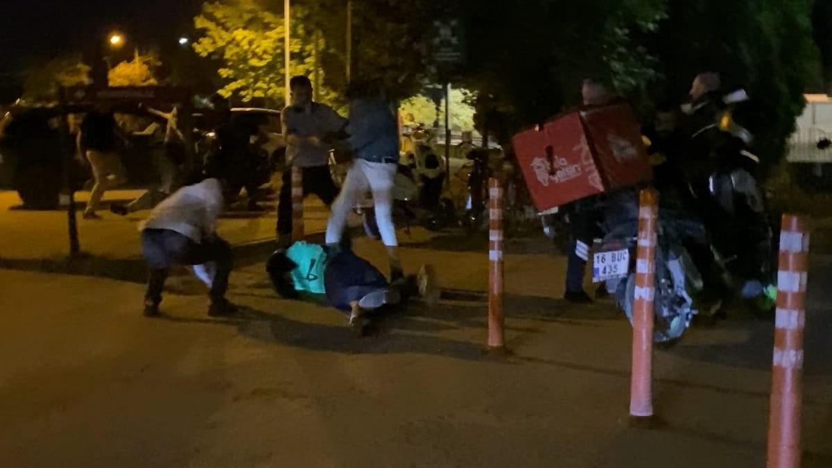 Bursa da sipariş kavgası! İşverenlerle motokuryeler birbirine girdi 1