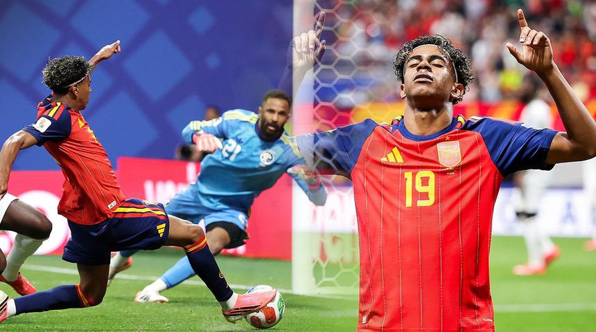 Lamine Yamal tarihe ge&ccedil;ti! Pele'den sonra bir ilk