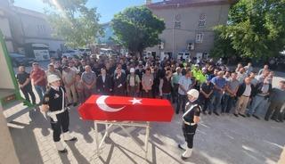G&ouml;rev başında hayatını kaybeden polis memuru son yolculuğuna uğurlandı