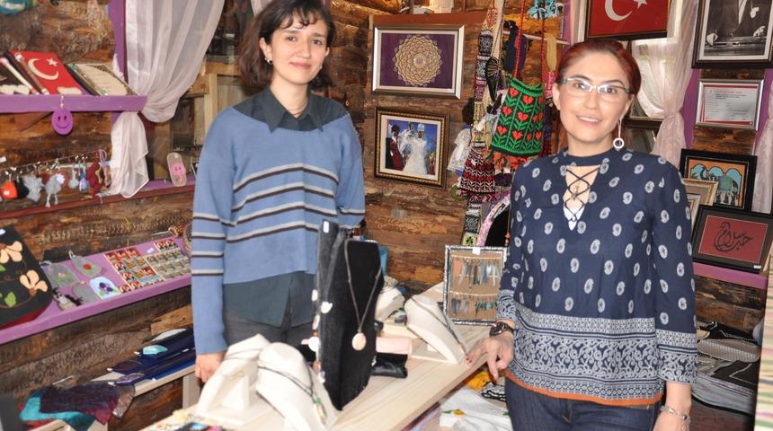 Kursiyer kadınlar kooperatif kurup mağaza açtı