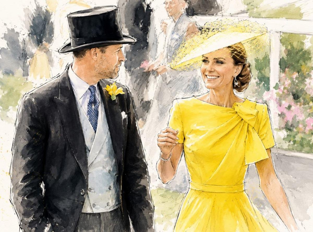Kate Middleton ın olaylı sarı elbisesi 1