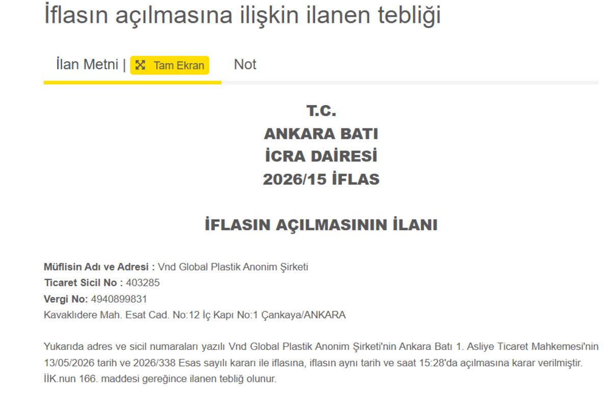 Yerli temizlik devi resmi olarak iflasını açıkladı 1