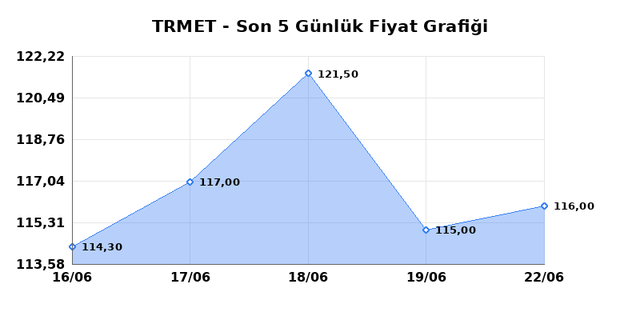 TR ANADOLU METAL MADENCILIK (TRMET) 23 Haziran Salı 2026 Günlük Teknik Analiz 1