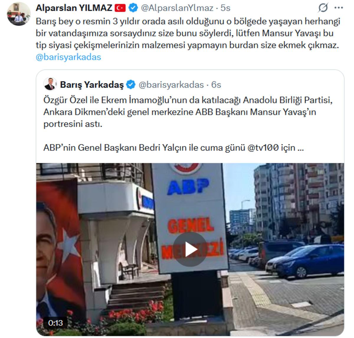 İddialar g&uuml;ndem olmuştu! Mansur Yavaş cephesinden  poster  yanıtı 2