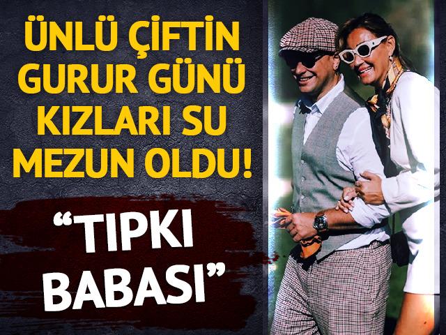 Pınar Altuğ'un gurur g&uuml;n&uuml;: Su Atacan mezun oldu