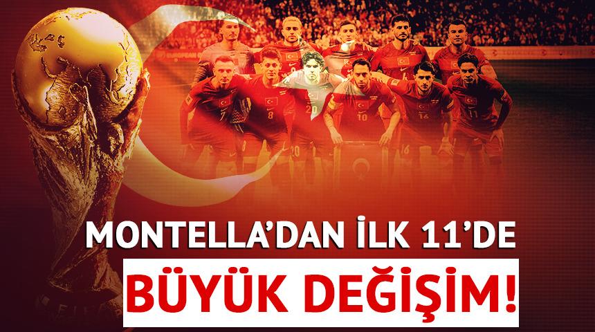 Montella'dan ABD ma&ccedil;ında radikal neşter! Milli Takım'ın 11'i baştan aşağı değişiyor...