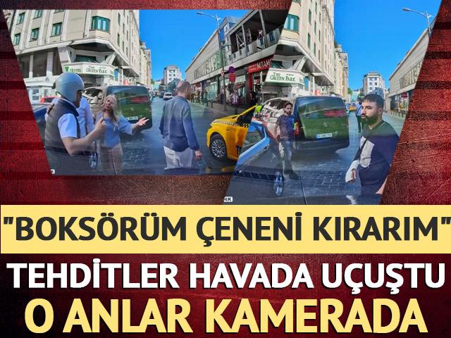Yol verme kavgasında tehdit! 'Boks&ouml;r&uuml;m &ccedil;eneni kırarım'
