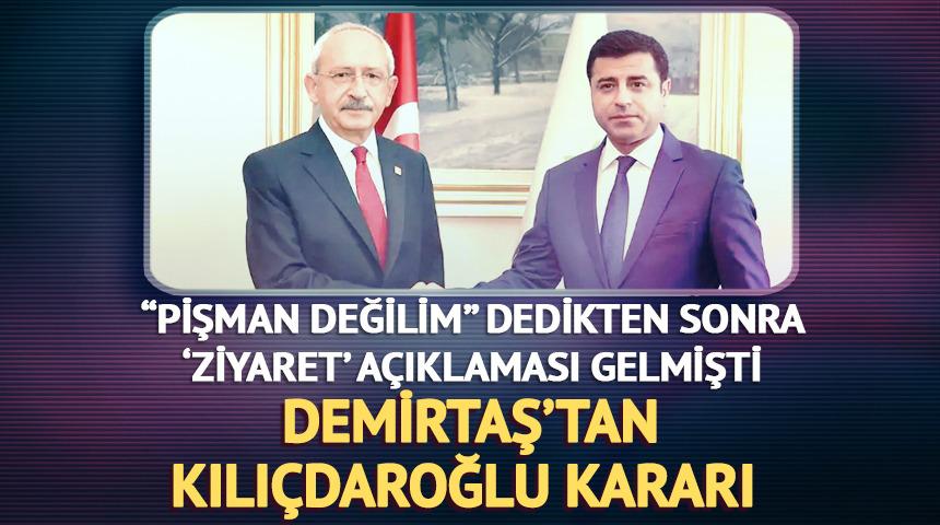 Selahattin Demirtaş'tan Kemal Kılı&ccedil;daroğlu kararı