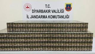 Diyarbakır&rsquo;da 14 bin 988 paket ka&ccedil;ak sigara ele ge&ccedil;irildi