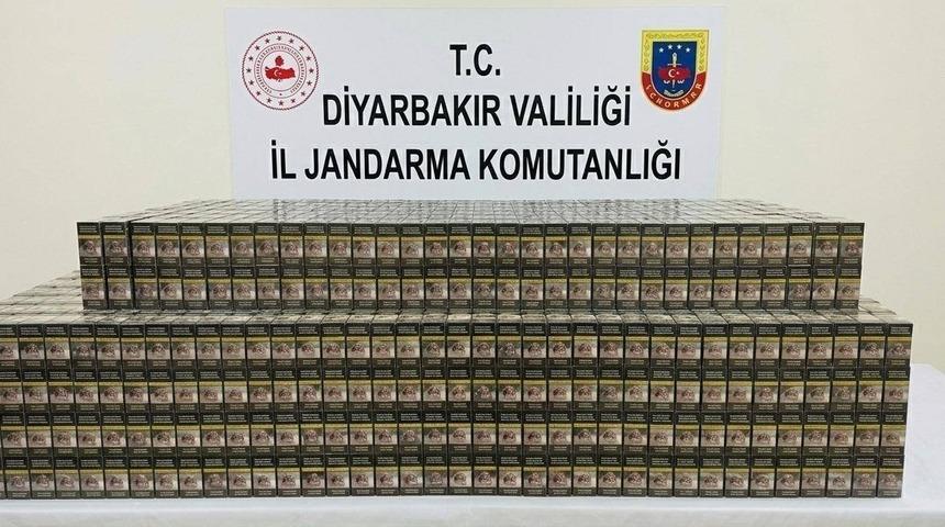Diyarbakır&rsquo;da 14 bin 988 paket ka&ccedil;ak sigara ele ge&ccedil;irildi