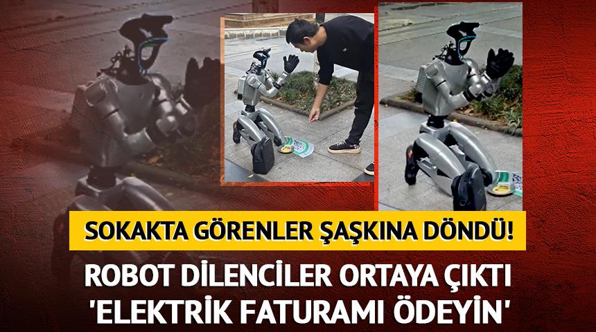 Sokakta g&ouml;renler şaşkına d&ouml;nd&uuml;! Robot dilenciler ortaya &ccedil;ıktı