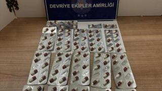 Keşan’da bir şüphelinin üzerinde 115 sentetik ecza ele geçirildi