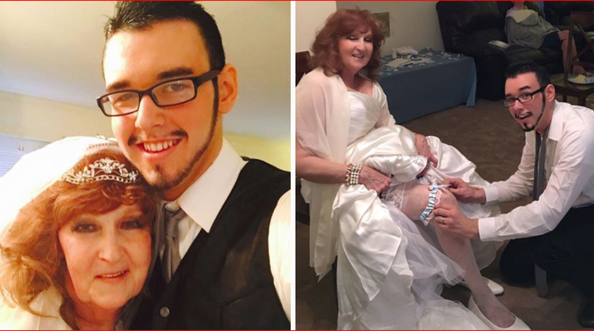 Kendinden 53 yaş k&uuml;&ccedil;&uuml;k gen&ccedil;le evlendi!