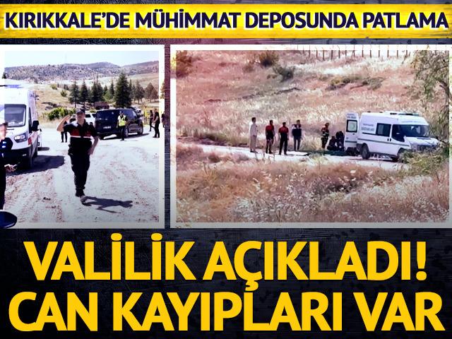 Kırıkkale'de m&uuml;himmat deposunda patlama! 2 personel vefat etti