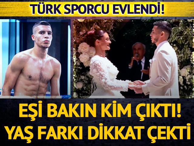  T&uuml;rk sporcu Efe &Ccedil;alışkan evlendi! Yaş farkı dikkat &ccedil;ekti