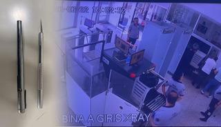 Adliyeye kalem g&ouml;r&uuml;n&uuml;ml&uuml; silahla girmeye &ccedil;alıştı! İfadesinde eşini su&ccedil;ladı